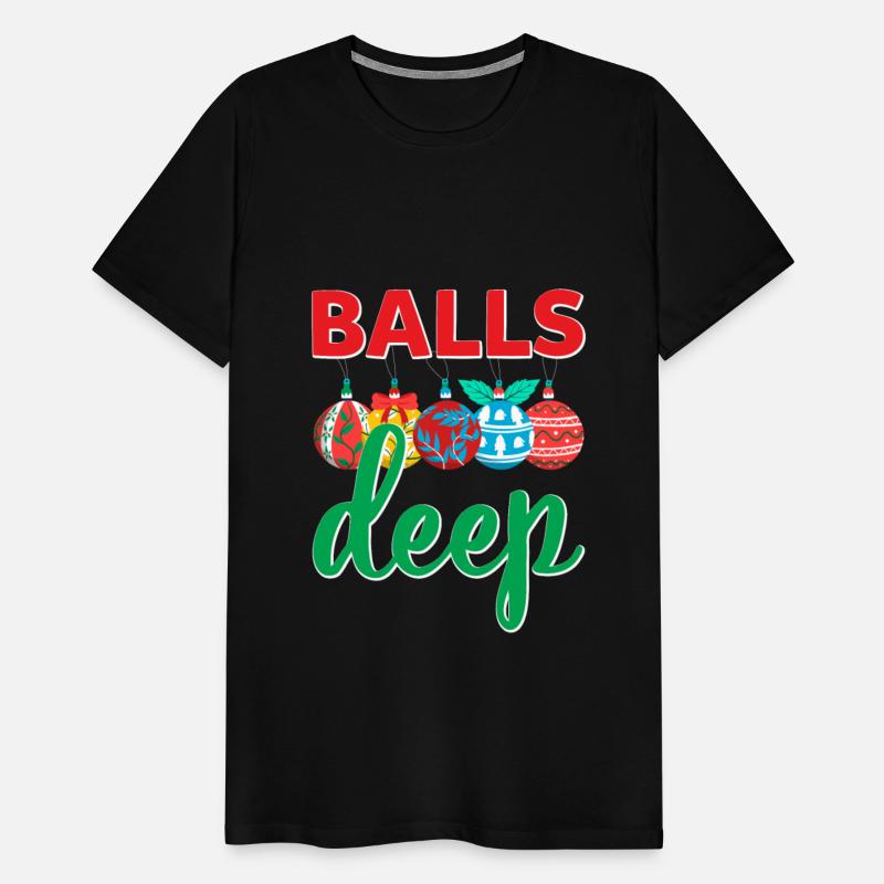 Balls Deep Funny Christmas Ornaments Sarcastic