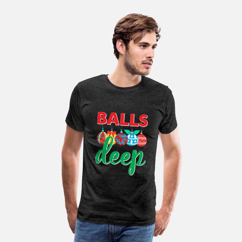 Balls Deep Funny Christmas Ornaments Sarcastic