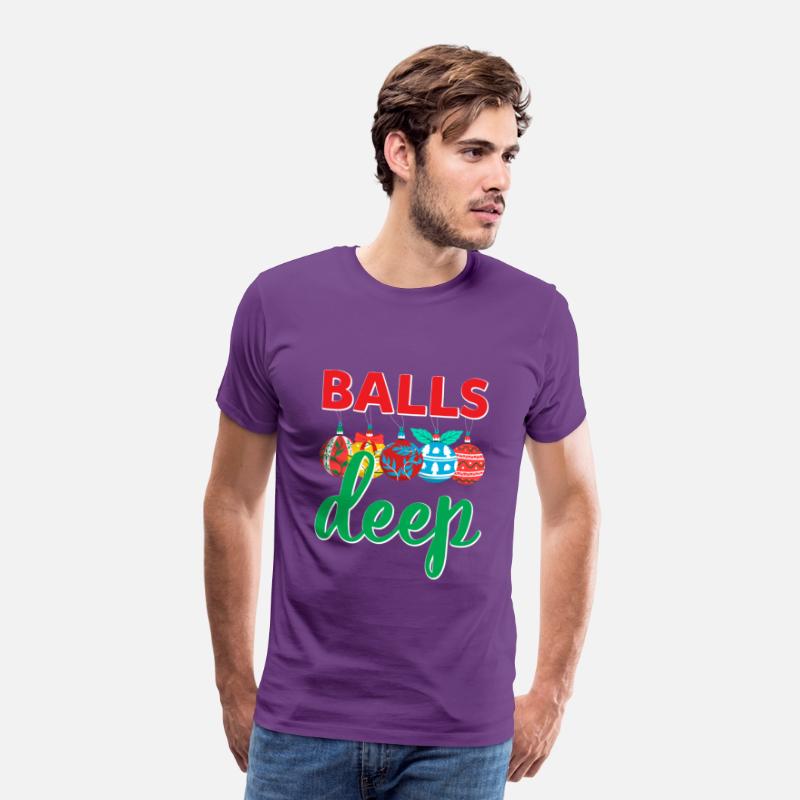 Balls Deep Funny Christmas Ornaments Sarcastic