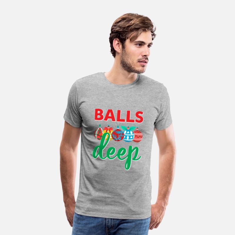 Balls Deep Funny Christmas Ornaments Sarcastic