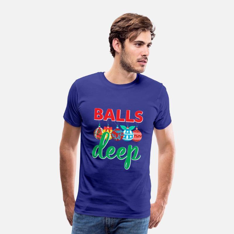 Balls Deep Funny Christmas Ornaments Sarcastic