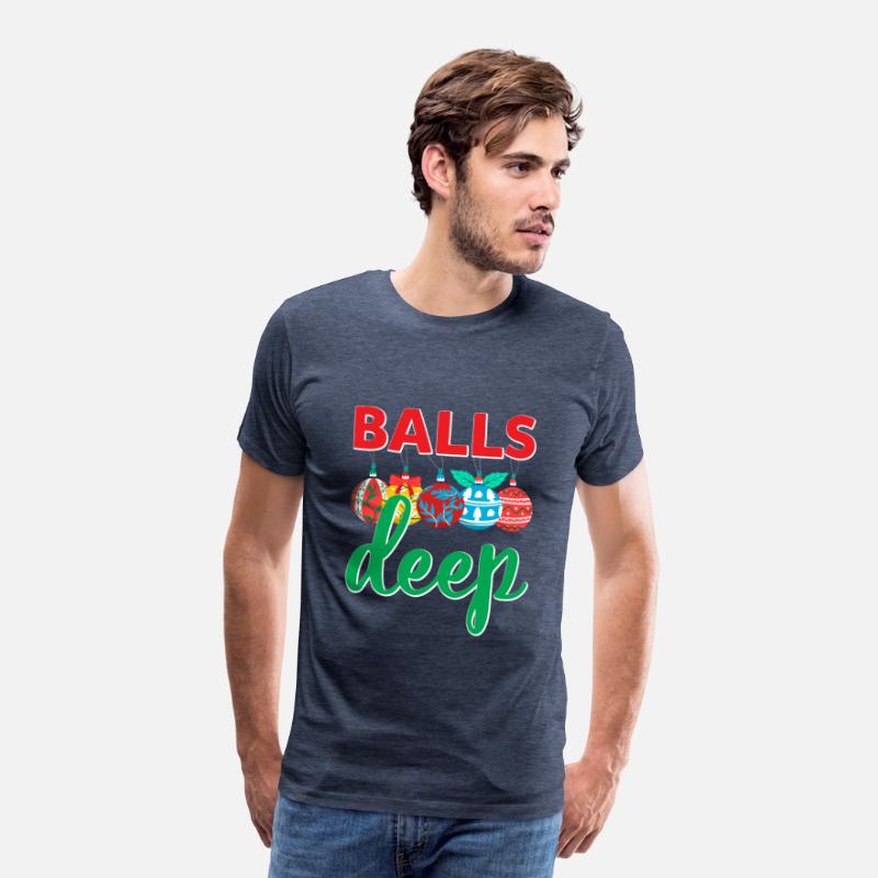 Balls Deep Funny Christmas Ornaments Sarcastic