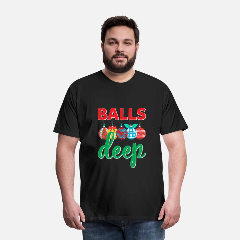 Balls Deep Funny Christmas Ornaments Sarcastic