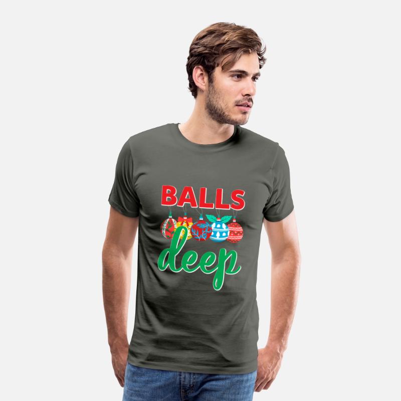 Balls Deep Funny Christmas Ornaments Sarcastic
