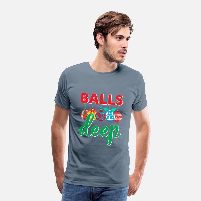 Balls Deep Funny Christmas Ornaments Sarcastic