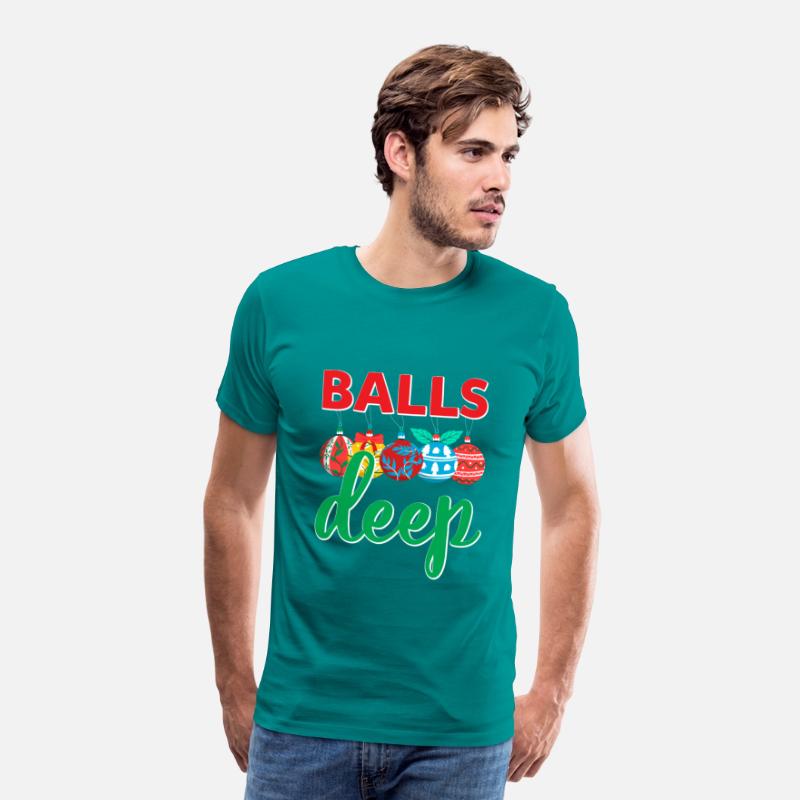 Balls Deep Funny Christmas Ornaments Sarcastic