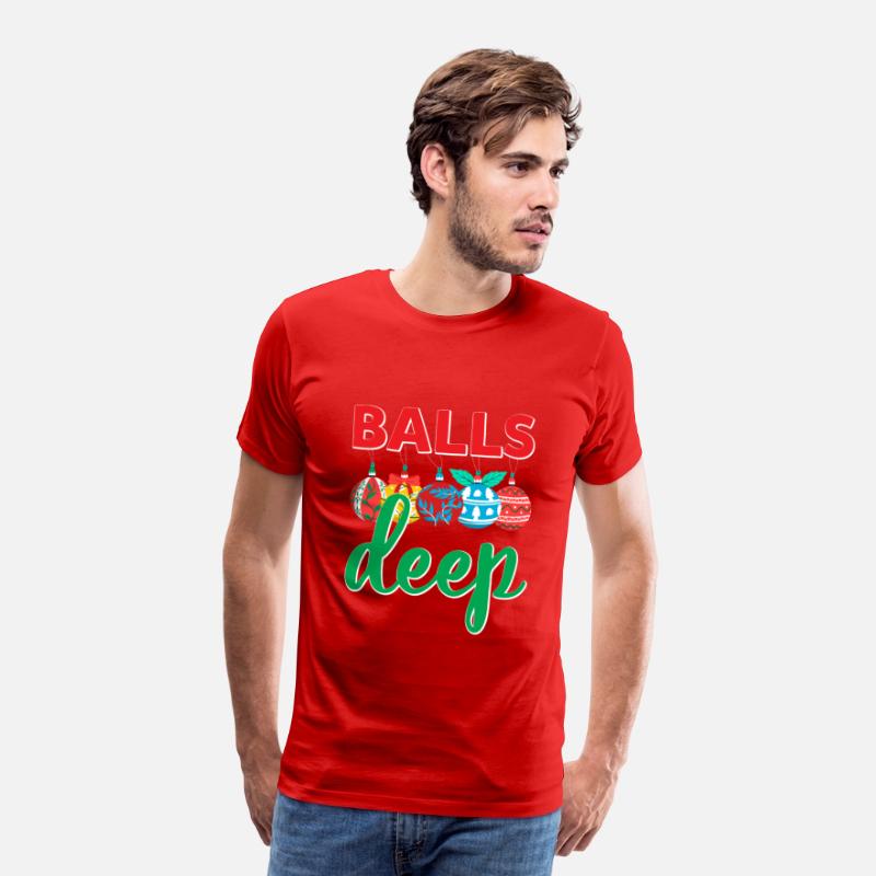 Balls Deep Funny Christmas Ornaments Sarcastic