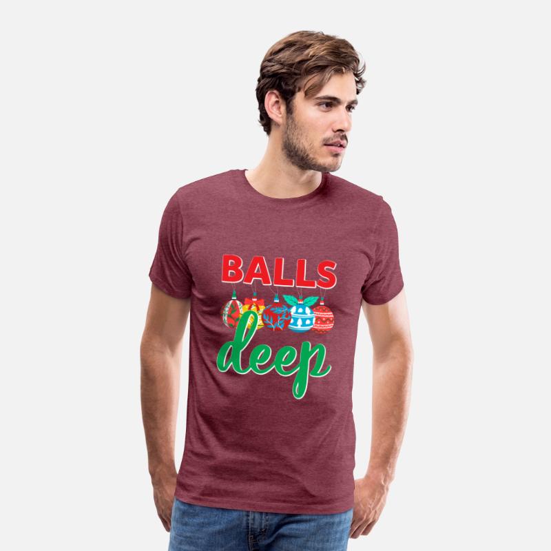 Balls Deep Funny Christmas Ornaments Sarcastic