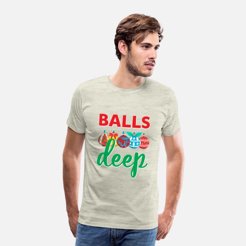 Balls Deep Funny Christmas Ornaments Sarcastic