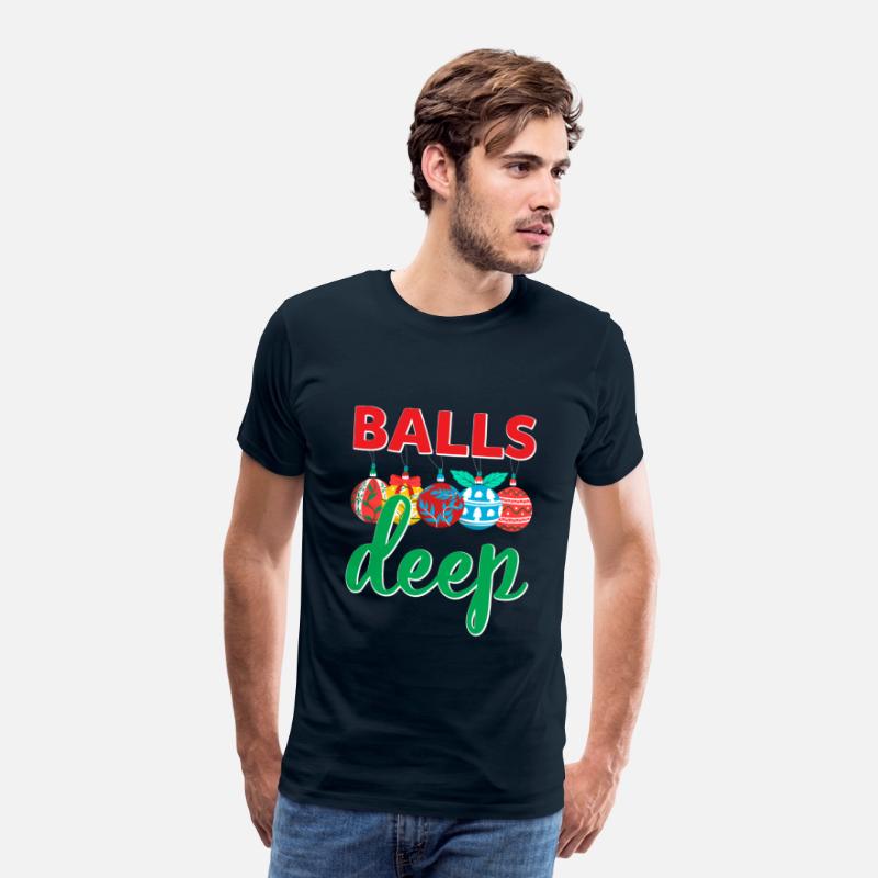 Balls Deep Funny Christmas Ornaments Sarcastic
