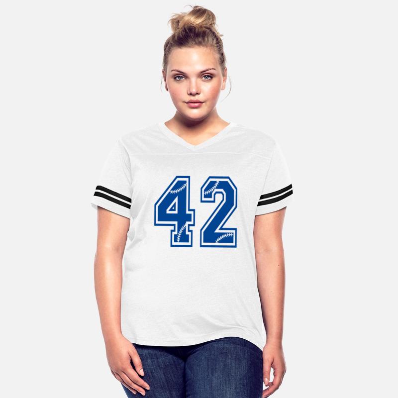 Baseball Number 42 Blue Sports Player Uniform Jers