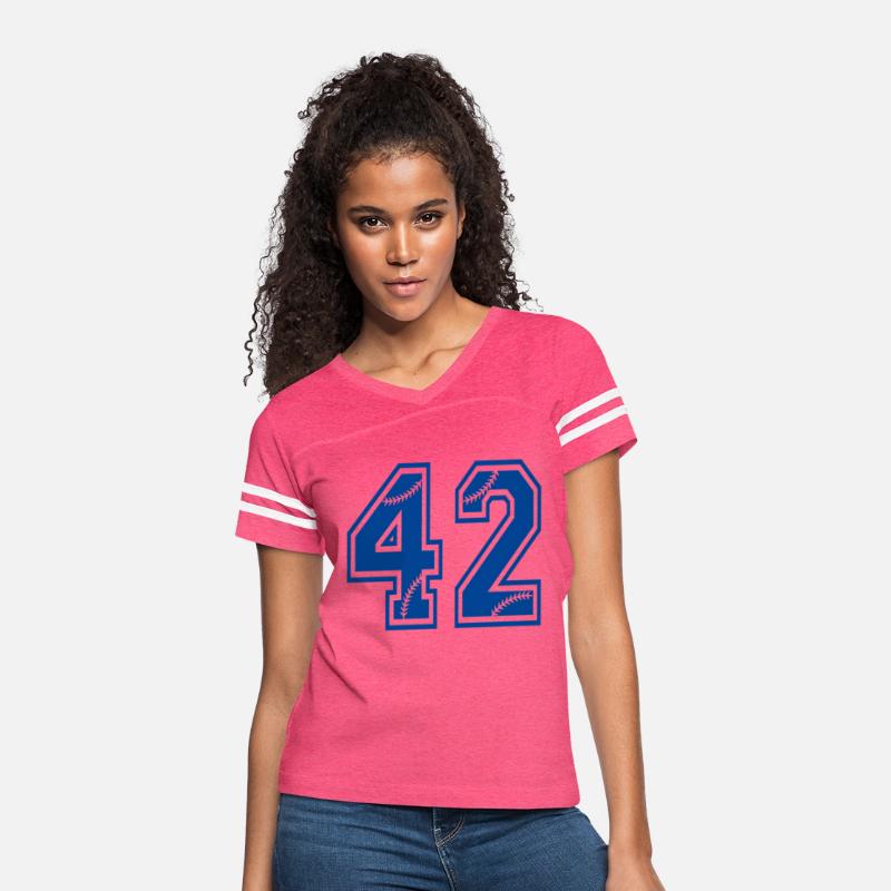 Baseball Number 42 Blue Sports Player Uniform Jers