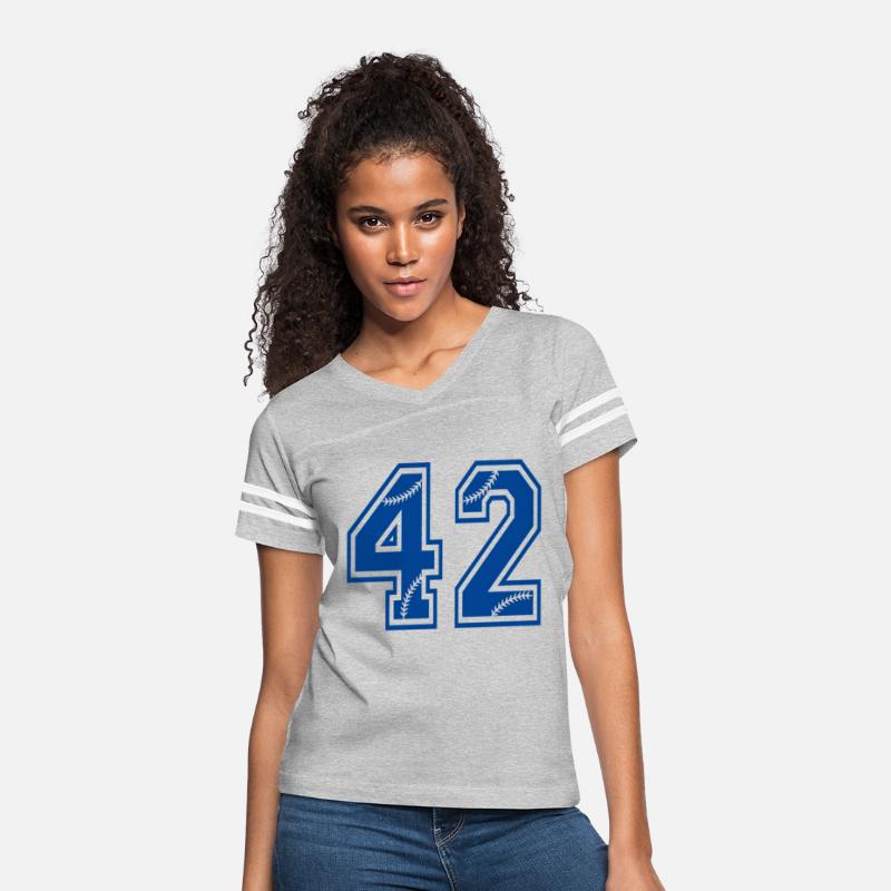 Baseball Number 42 Blue Sports Player Uniform Jers