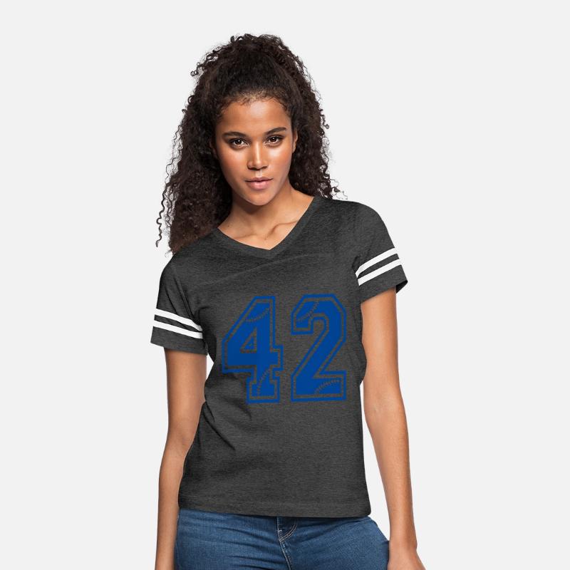 Baseball Number 42 Blue Sports Player Uniform Jers