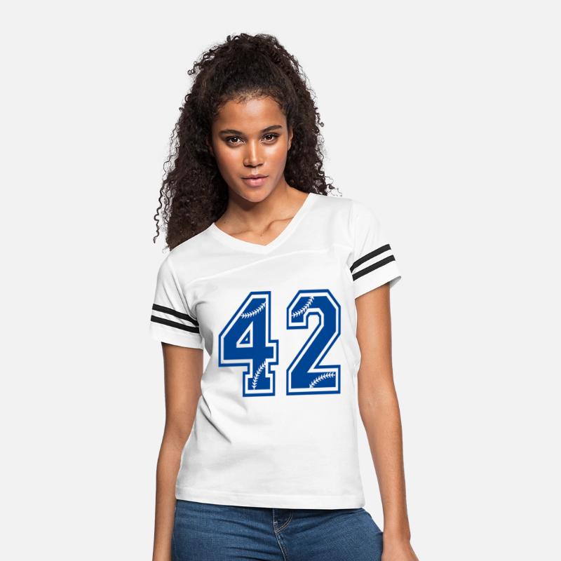 Baseball Number 42 Blue Sports Player Uniform Jers