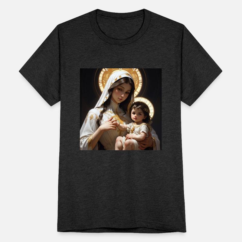 Beautiful Mother Mary and Baby Jesus