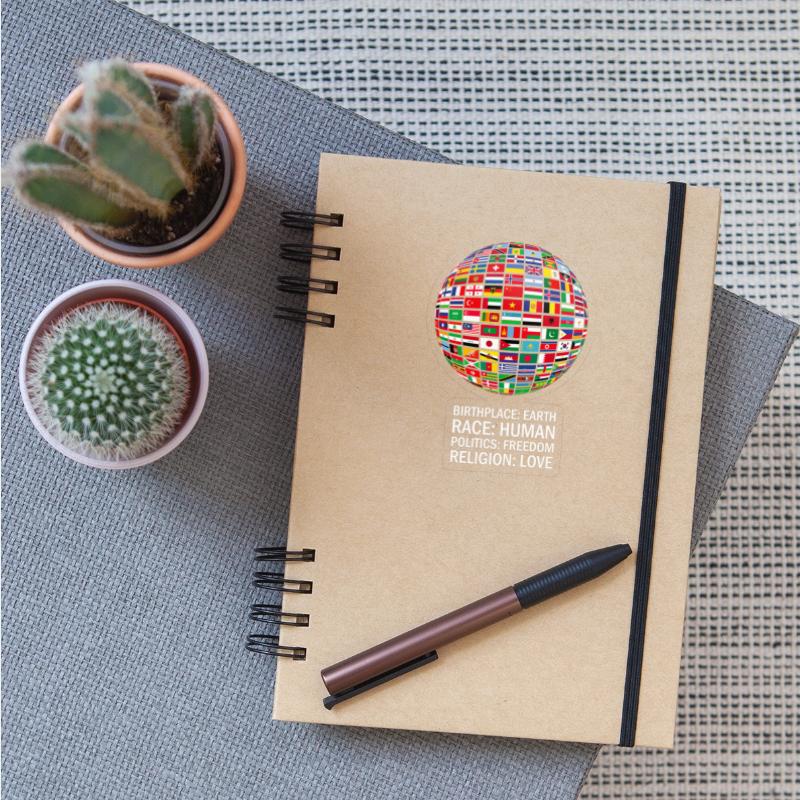 Beautiful PEACE, all world flags "against racism"