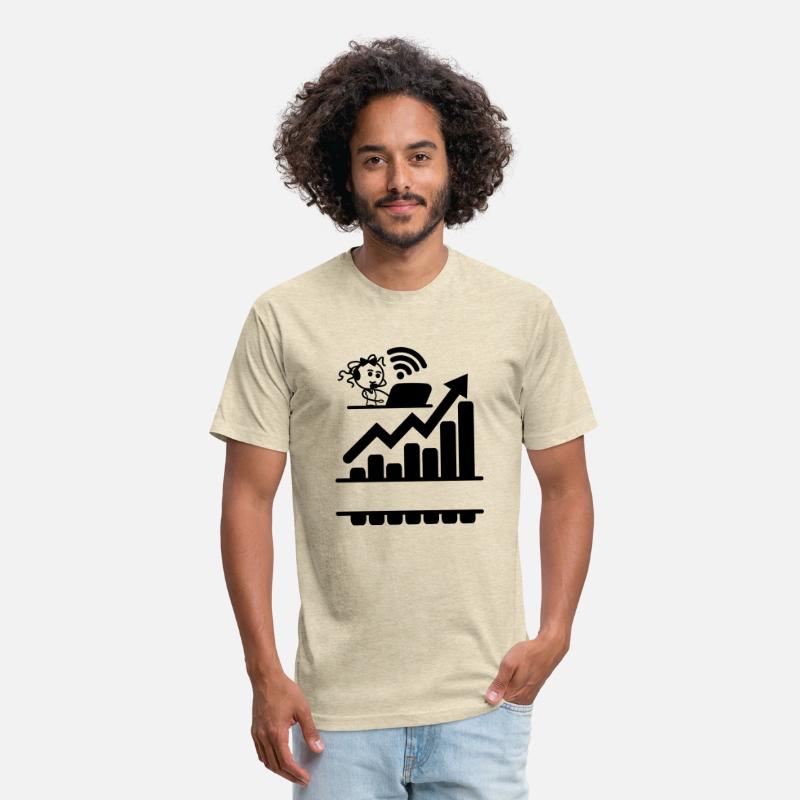 Better results graph girl woman on laptop