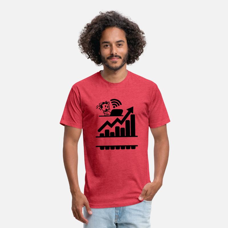 Better results graph girl woman on laptop