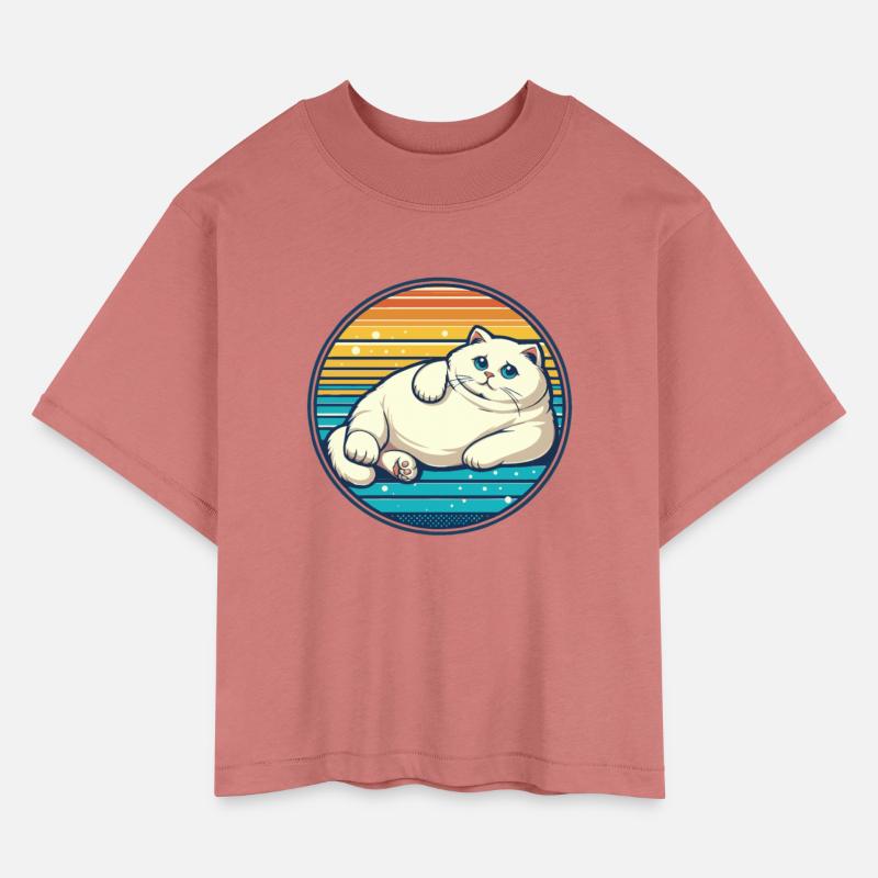 Big, Fat, White Cat With Blue Eyes