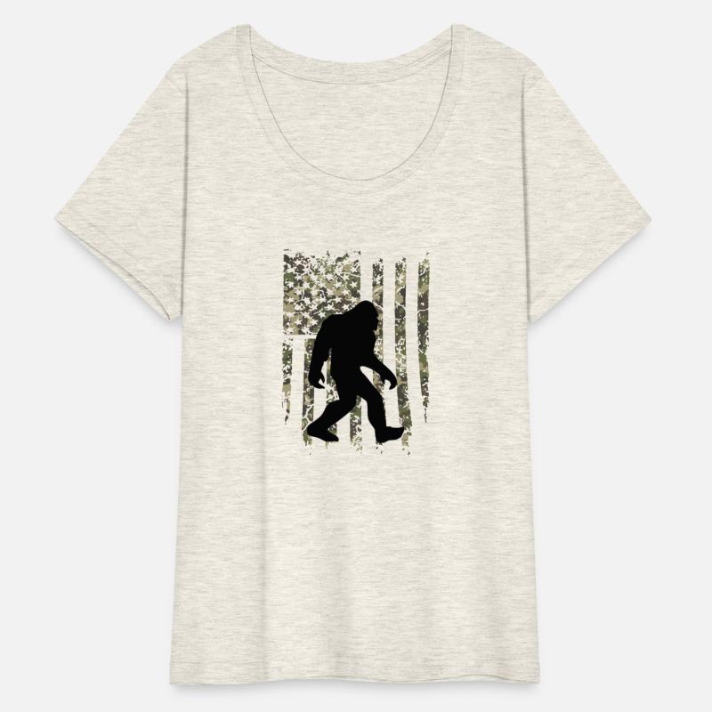 Bigfoot American Flag Camouflaged Patriotic