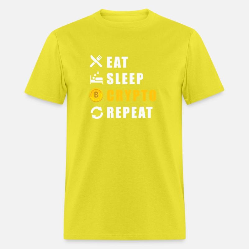 Bitcoin sloth BTC logo eat sleep Crypto repeat