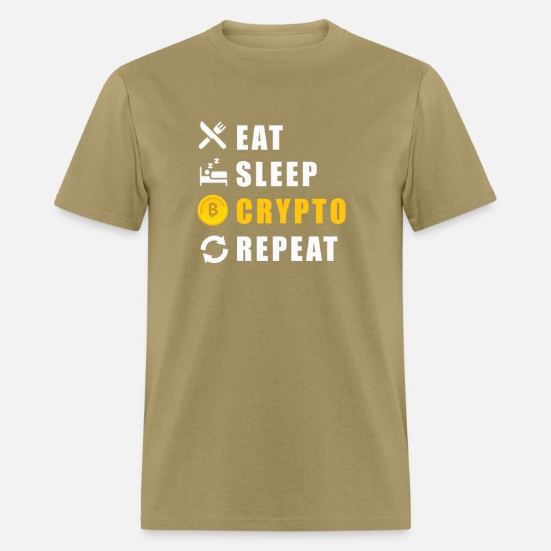 Bitcoin sloth BTC logo eat sleep Crypto repeat