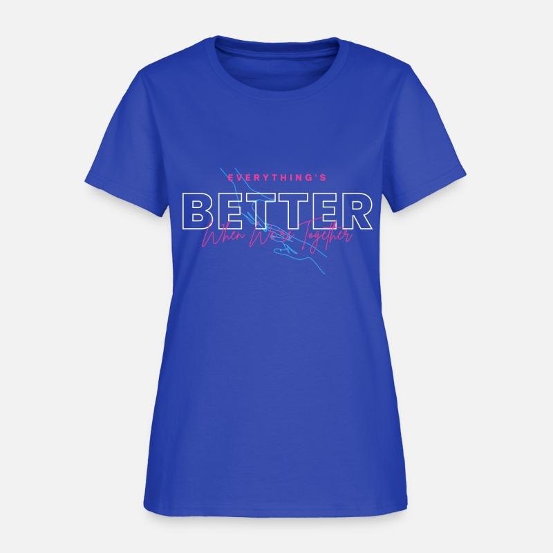 Black and Pink Simple Better T Shirt