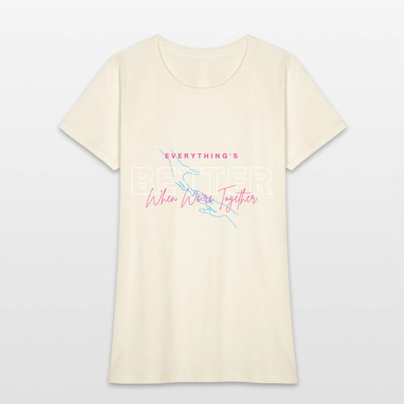 Black and Pink Simple Better T Shirt