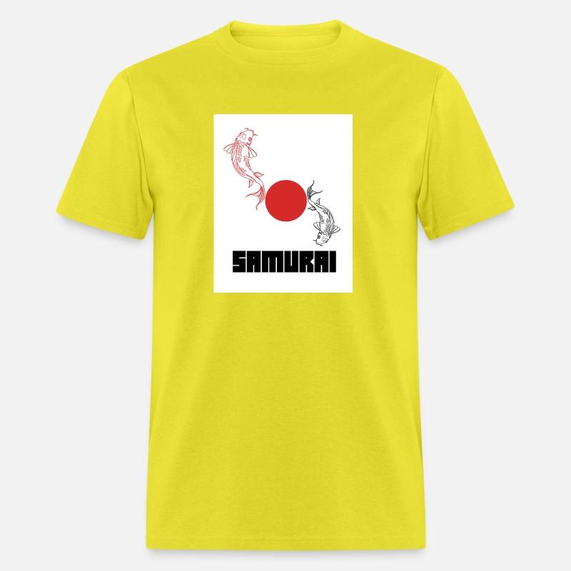 Black and Red Illustrated Yin Yang Koi Graphic