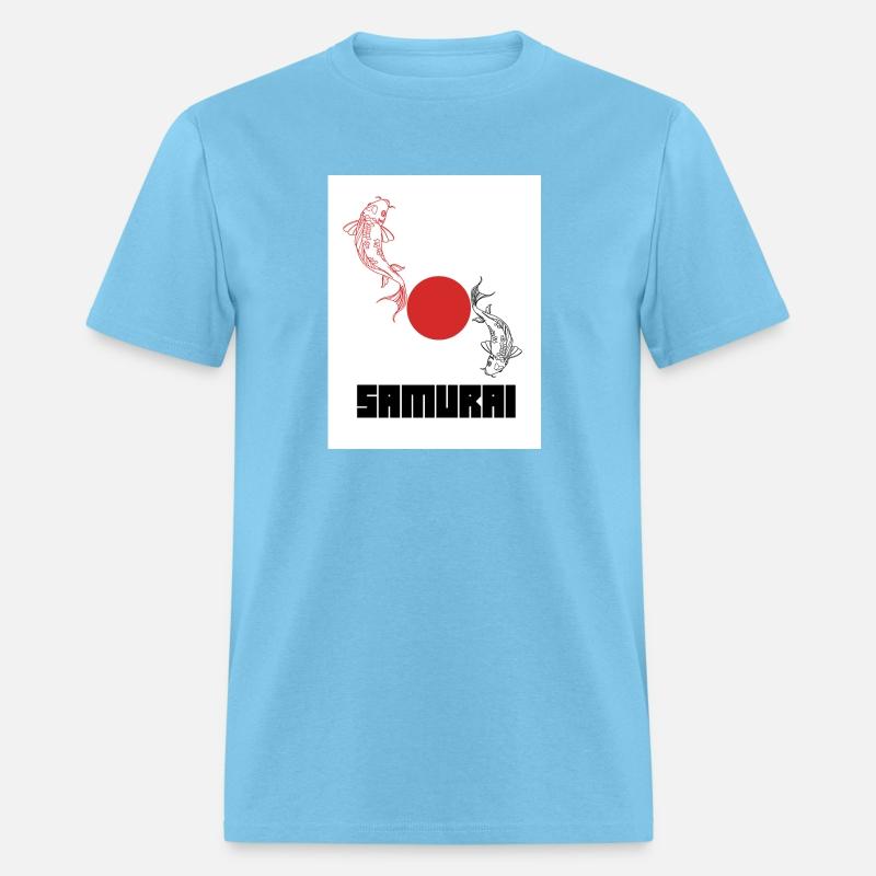 Black and Red Illustrated Yin Yang Koi Graphic