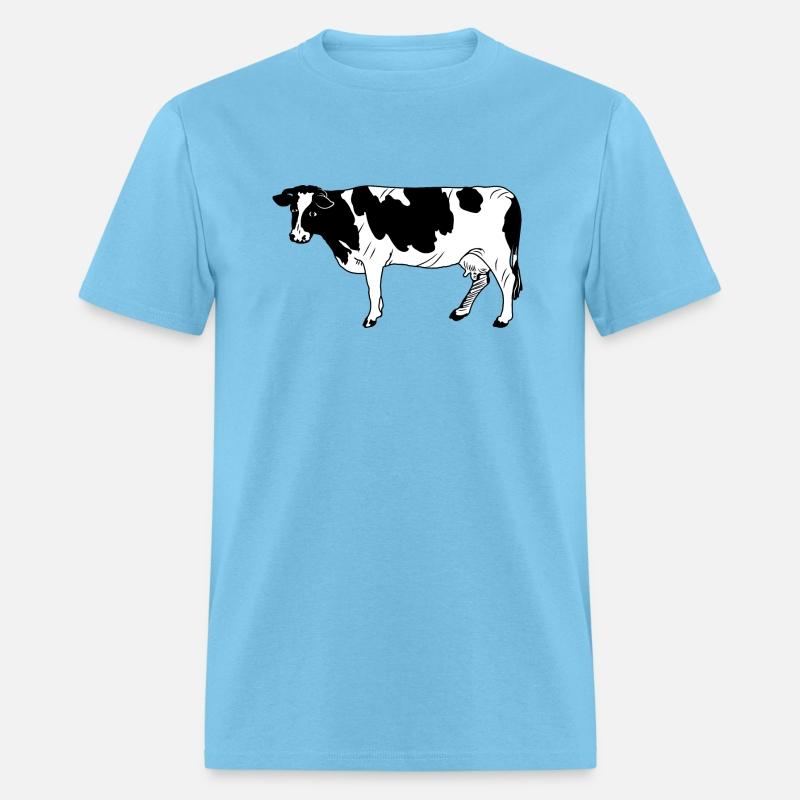 Black-and-white cow
