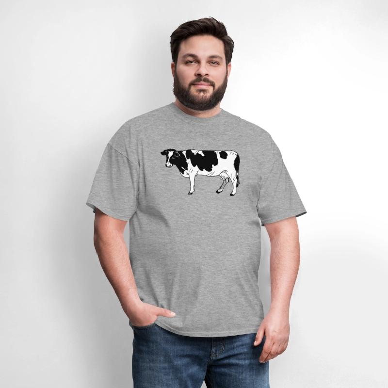Black-and-white cow