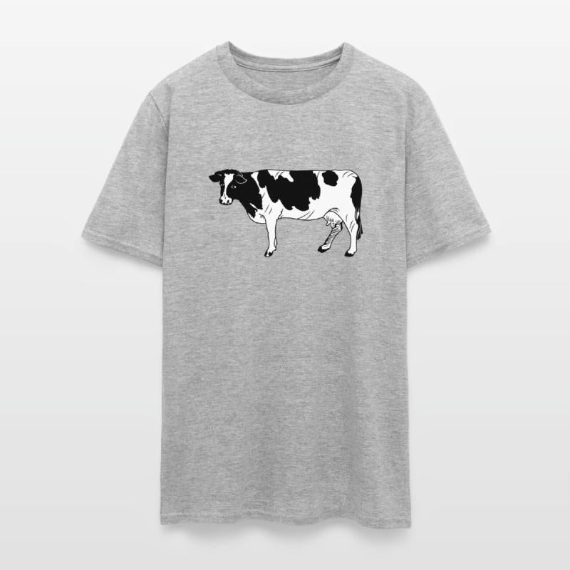 Black-and-white cow