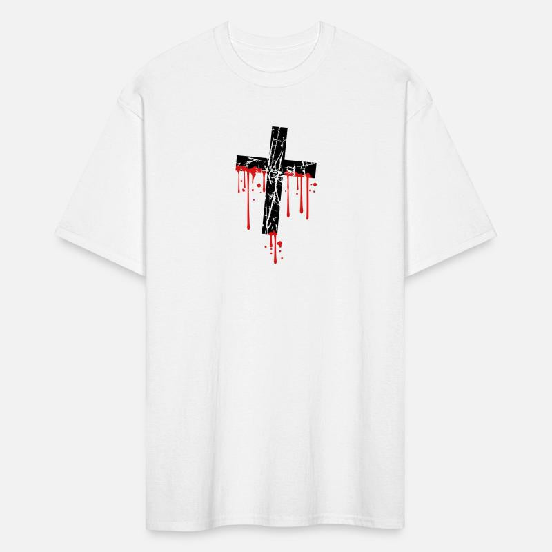 blood drop graffiti stamp scratch cracks old cross