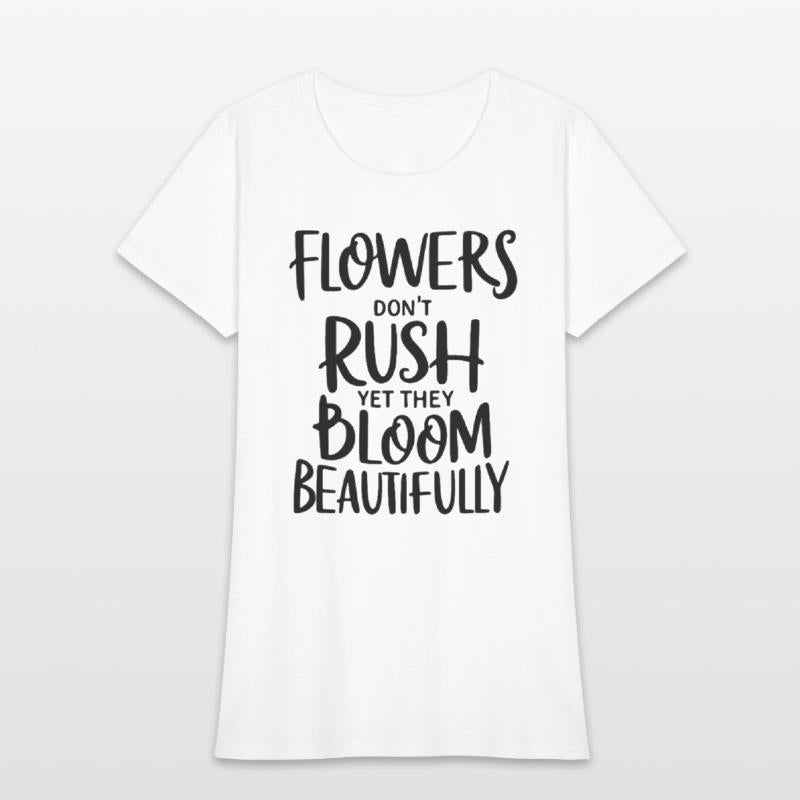 Bloom Beautifully Floral Self Growth Message