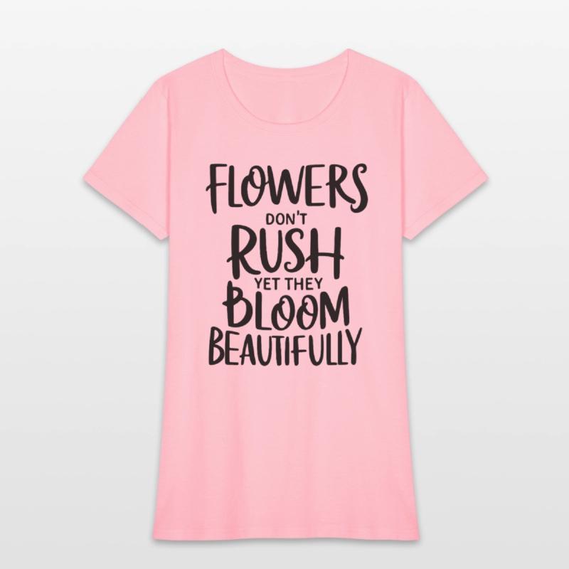 Bloom Beautifully Floral Self Growth Message