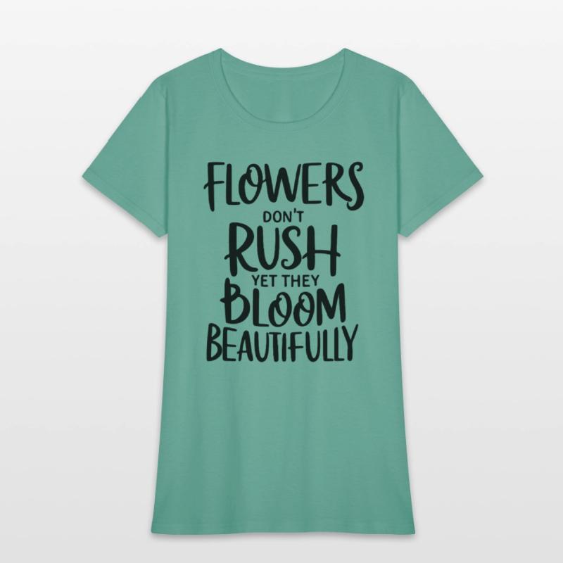 Bloom Beautifully Floral Self Growth Message