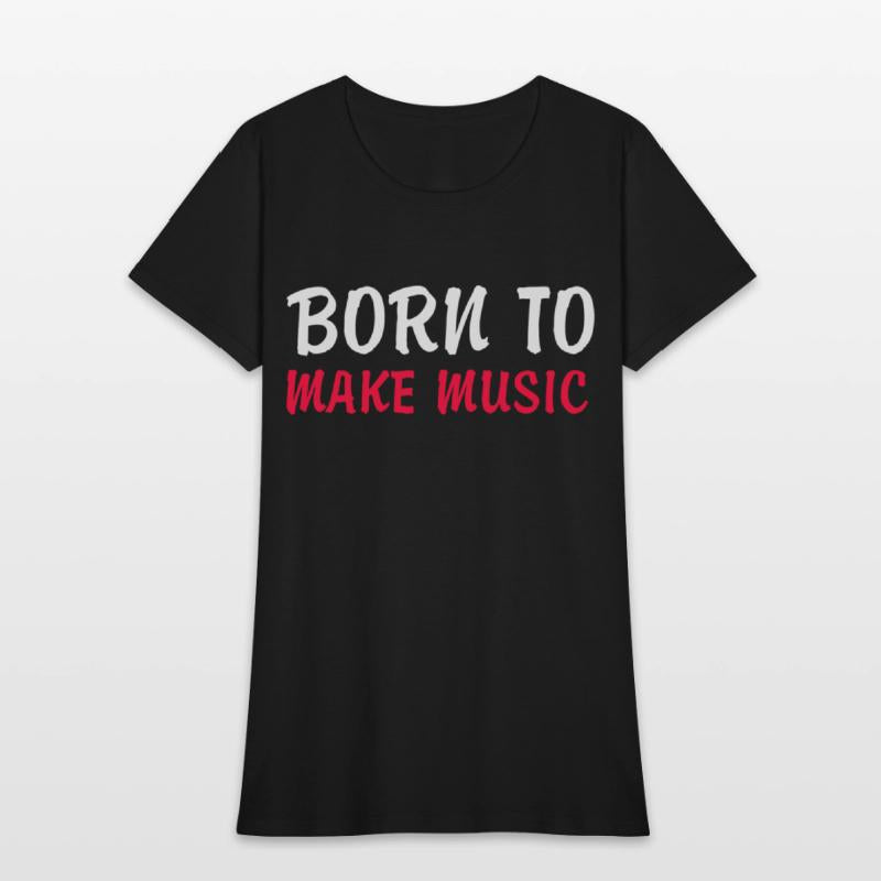Born to make music red texted