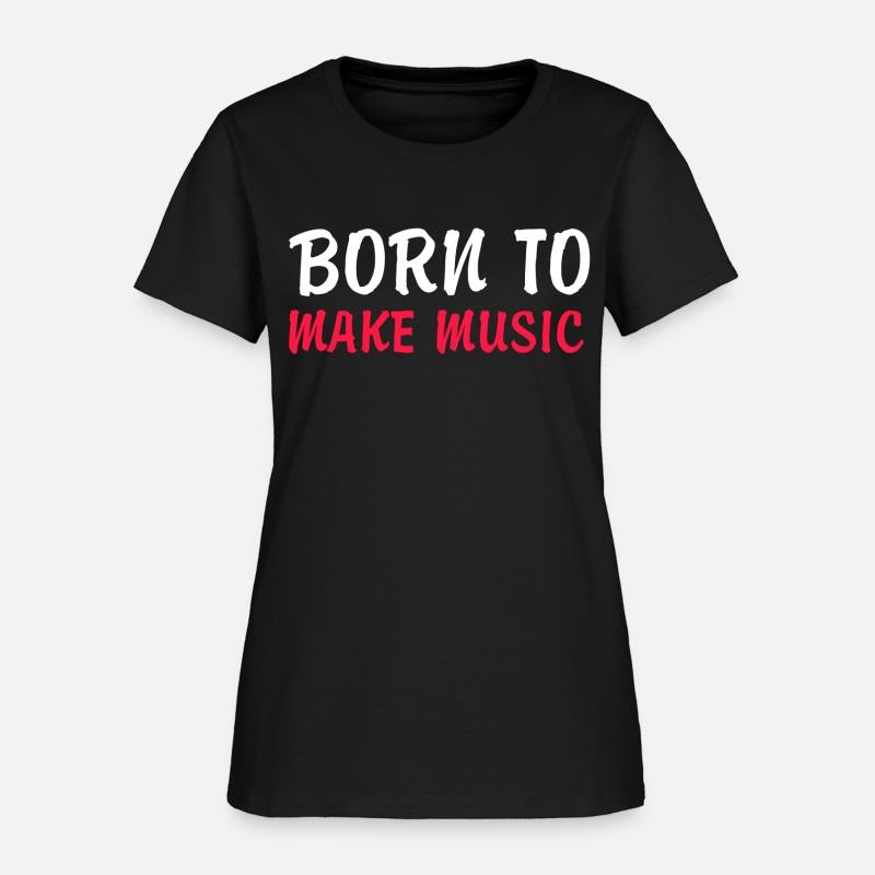 Born to make music red texted