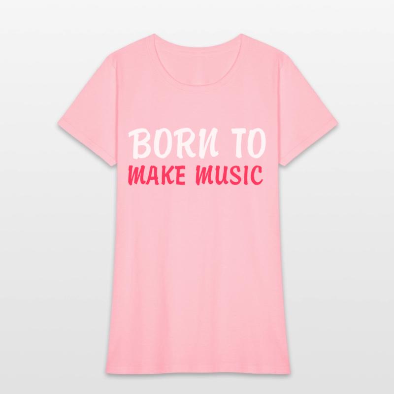 Born to make music red texted