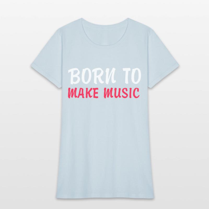 Born to make music red texted