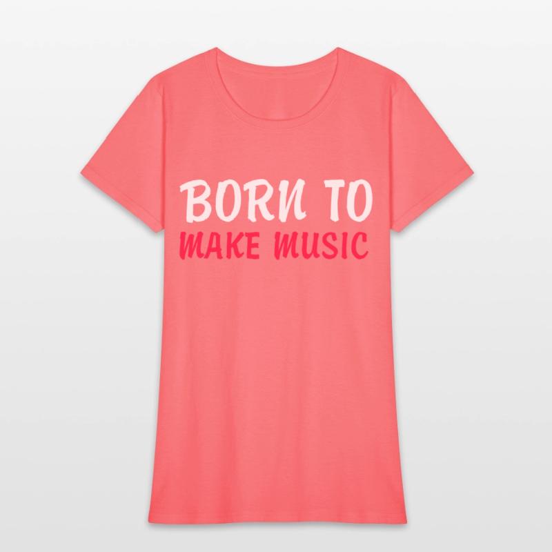 Born to make music red texted