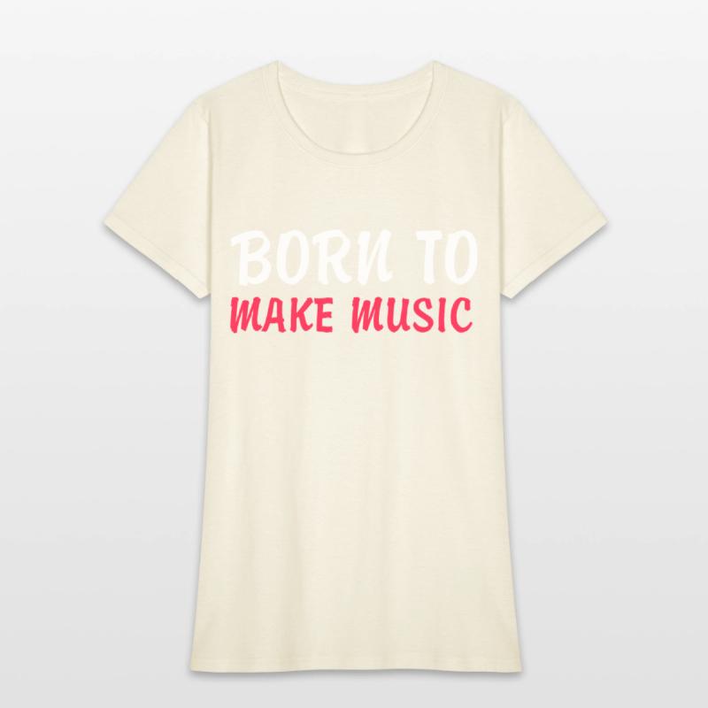 Born to make music red texted