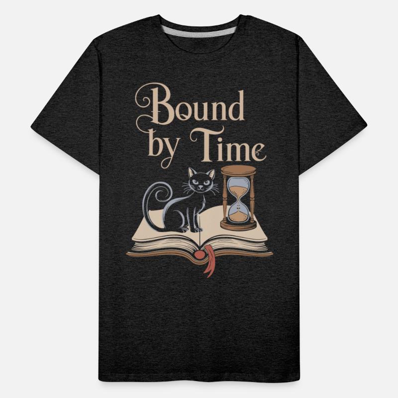 Bound By Time Cat Hourglass Open Book Mystical