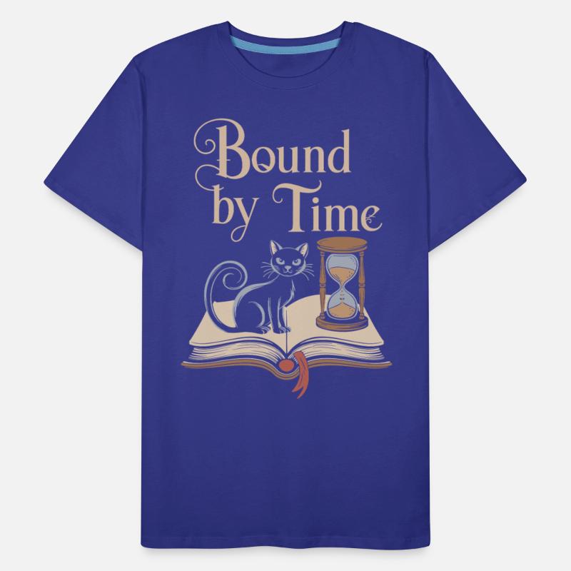 Bound By Time Cat Hourglass Open Book Mystical