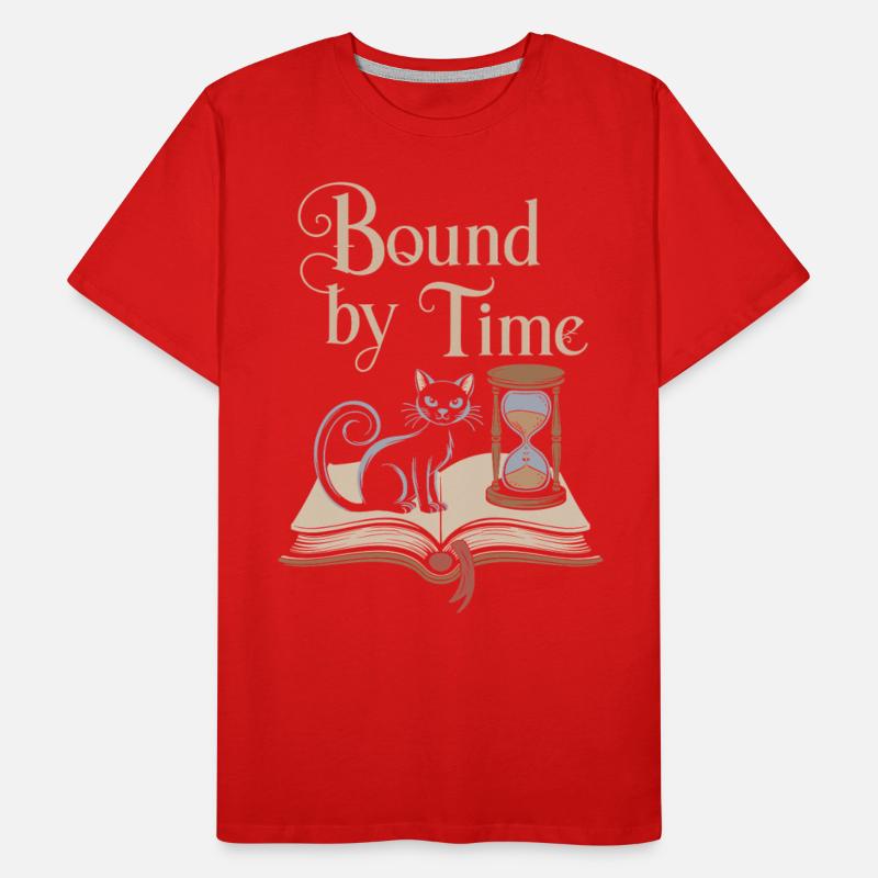 Bound By Time Cat Hourglass Open Book Mystical
