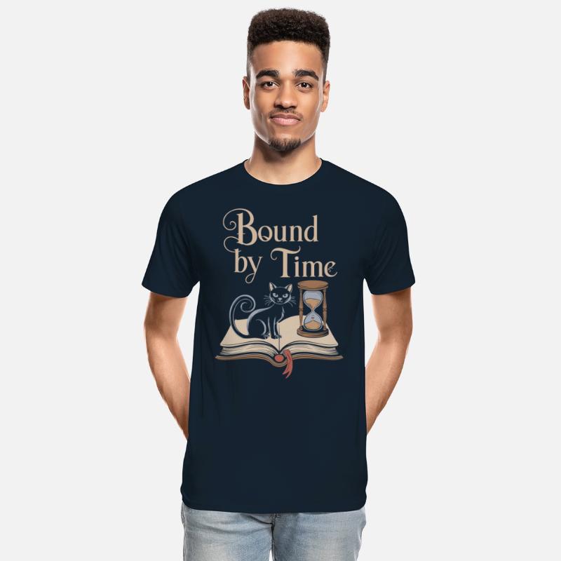 Bound By Time Cat Hourglass Open Book Mystical