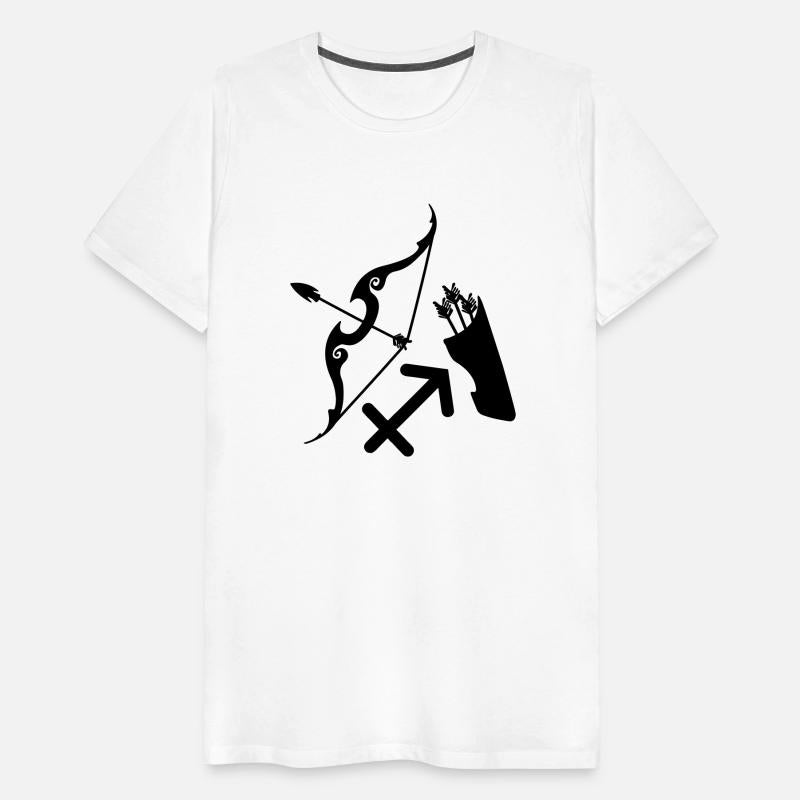 Bow and arrow with logo zodiac sign