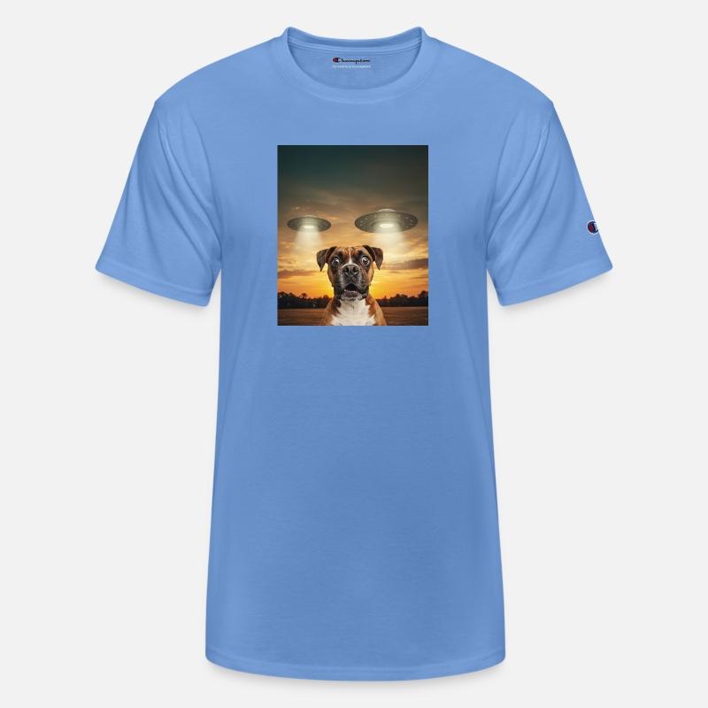 Boxer Dog Selfie Phone Photo Funny UFO Sighting